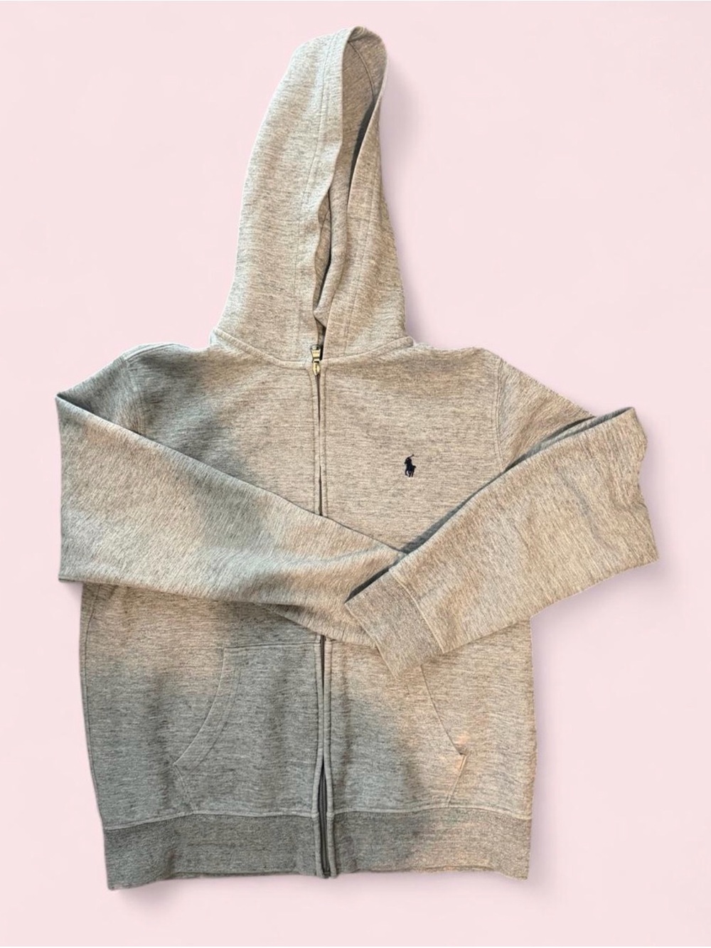 Polo by Ralph Lauren Boys Heather Gray Full-Zip Hoodie